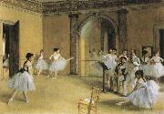 Edgar Degas Dance Class at hte Opera
